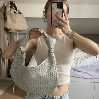 silver bag