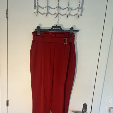 Pantalon fluide rouge 