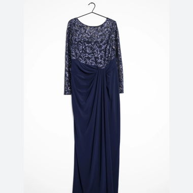 Festkleid in blau