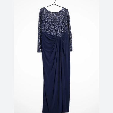 Festkleid in blau