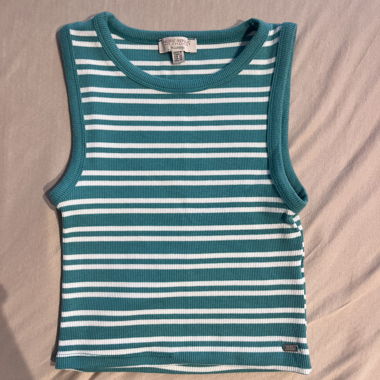 Gestreiftes meerblaues Top