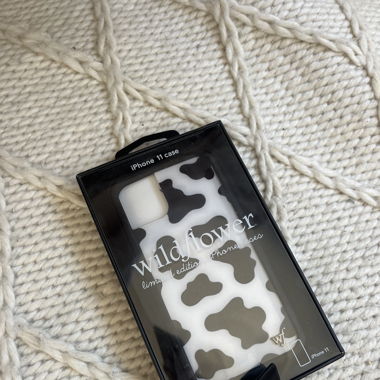 Wildflower cow print iPhone 11