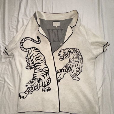 Finelli Tiger Knit Shirt