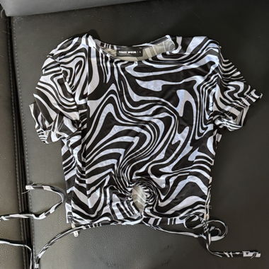 Top corto con stampa zebra Tally Weijl