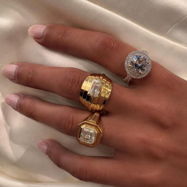 S925 Halo Ring with Brilliant CZ Center Stone