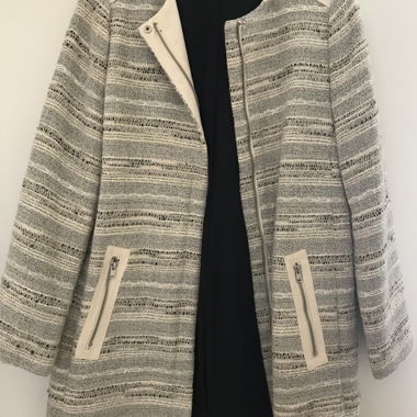 Esprit black-and-white striped blazer