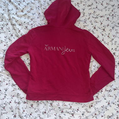 Hoodie en jean Armani rose