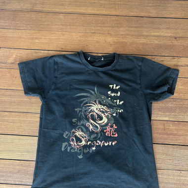 Black Singapore Dragon T-Shirt