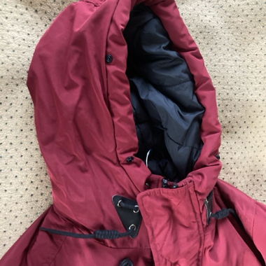 Parka d’hiver rouge