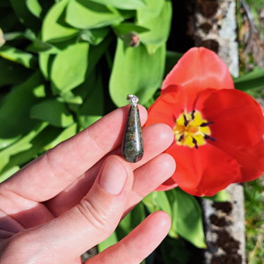 Pendentif Granat & Péridotite suisse