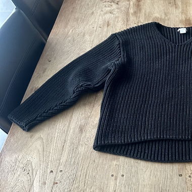 H&M schwarzer Strickpullover XS
