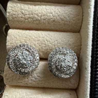 Boucles d'oreilles à strass