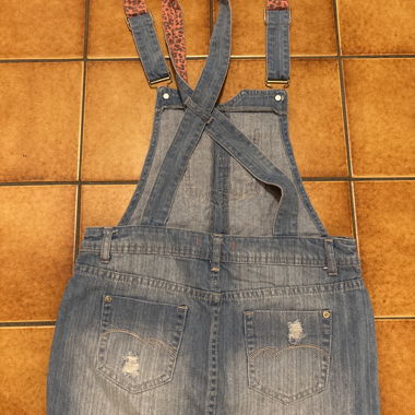 Jupe salopette en jean
