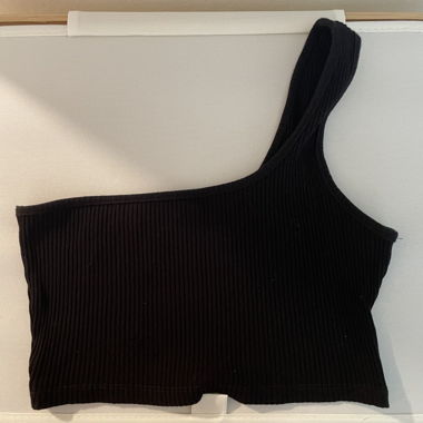Spedizione gratuita Top corto monospalla Shein