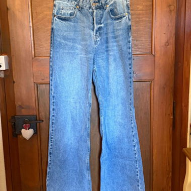 Jean taille haute bleu clair 