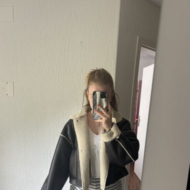 Lederjacke mit Innenfutter 
