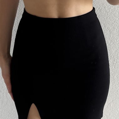 jupe noire zara courte