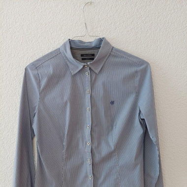 High-Quality Fine Striped Blouse