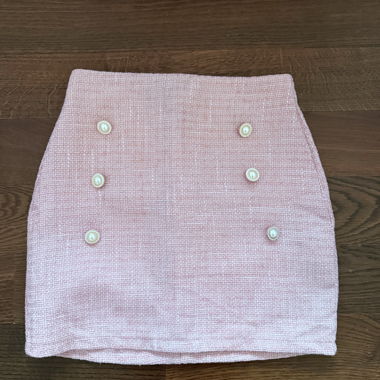 Gonna tweed rosa SHEIN XS