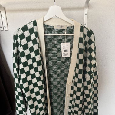 Cardigan Schachbrettmuster