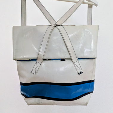 Freitag backpack KOWALSKI blue / white