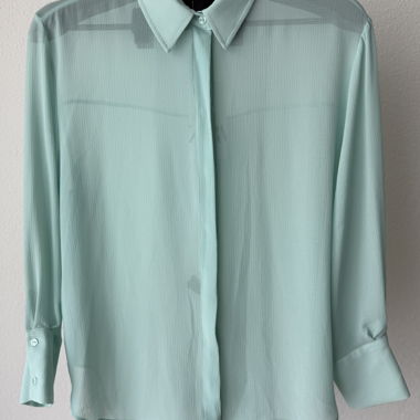 Camicia leggera estiva ZARA Verde Menta Taglia M *NUOVA*