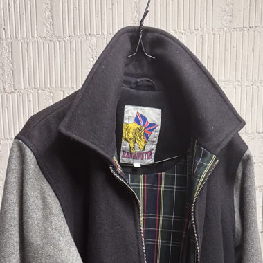 Harrington TwoTone Jacke M / navy x grey