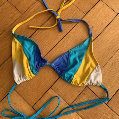 Haut de bikini multicolore