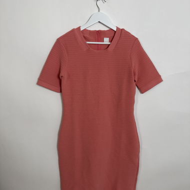 Boss coral knit dress