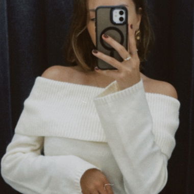 Off Shoulder Sweater