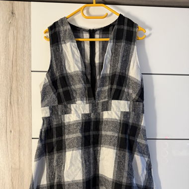Karierte ärmellose Kleid (Grösse XL)