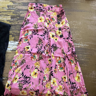 Rosa Blumenhose