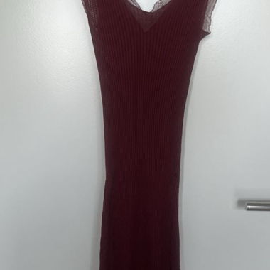 Ribbed Lace Slip Dress Zimmerli
