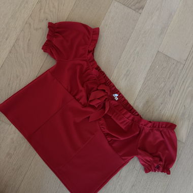 Rotes Off-Shoulder Top XL
