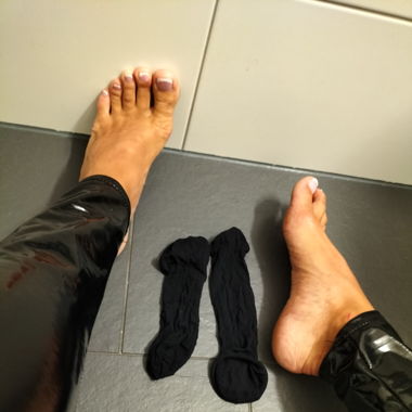 Nylons getragen