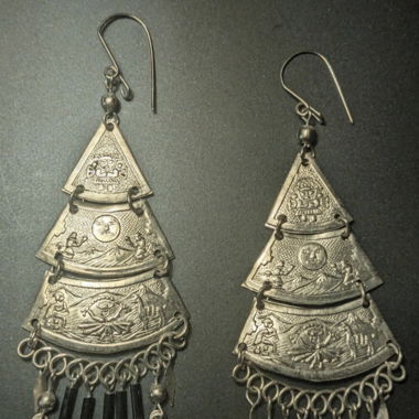 Handmade metal Maya sun moon art magic nature