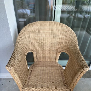 Rattan Stuhl/Sessel Ikea