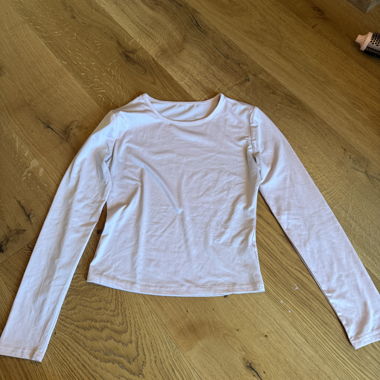 Pink Basic Long-Sleeve Polyester Top