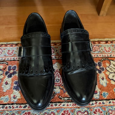 Schwarze Businessschuhe Leder