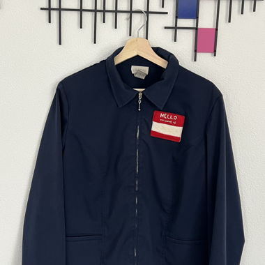 Friendly Blue Collar Jacke upcycled 