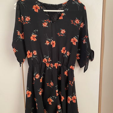 Combishort floral noir