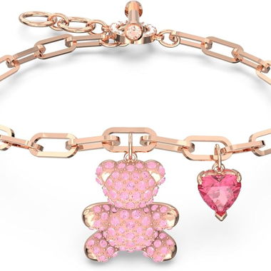 Bracelet en forme d’ours Swarovski Teddy Rose Or rose