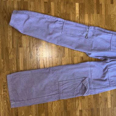 Pantaloni in velluto lilla
