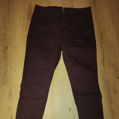 High Waist Bordeaux Jeans