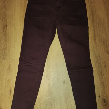 High Waist Bordeaux Jeans