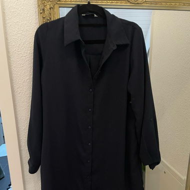 Navy Blue Shirt Dress