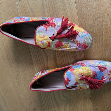 Bunte Loafers mit Fransen Pedro Morales