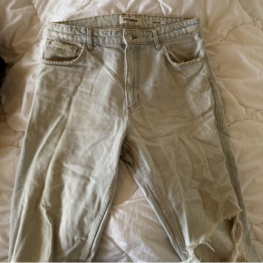 Jeans troué bleu clair 