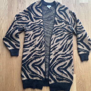 Cardigan H&M lavorato a maglia zebrato