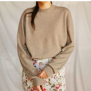 Cashmere oatmel jumper